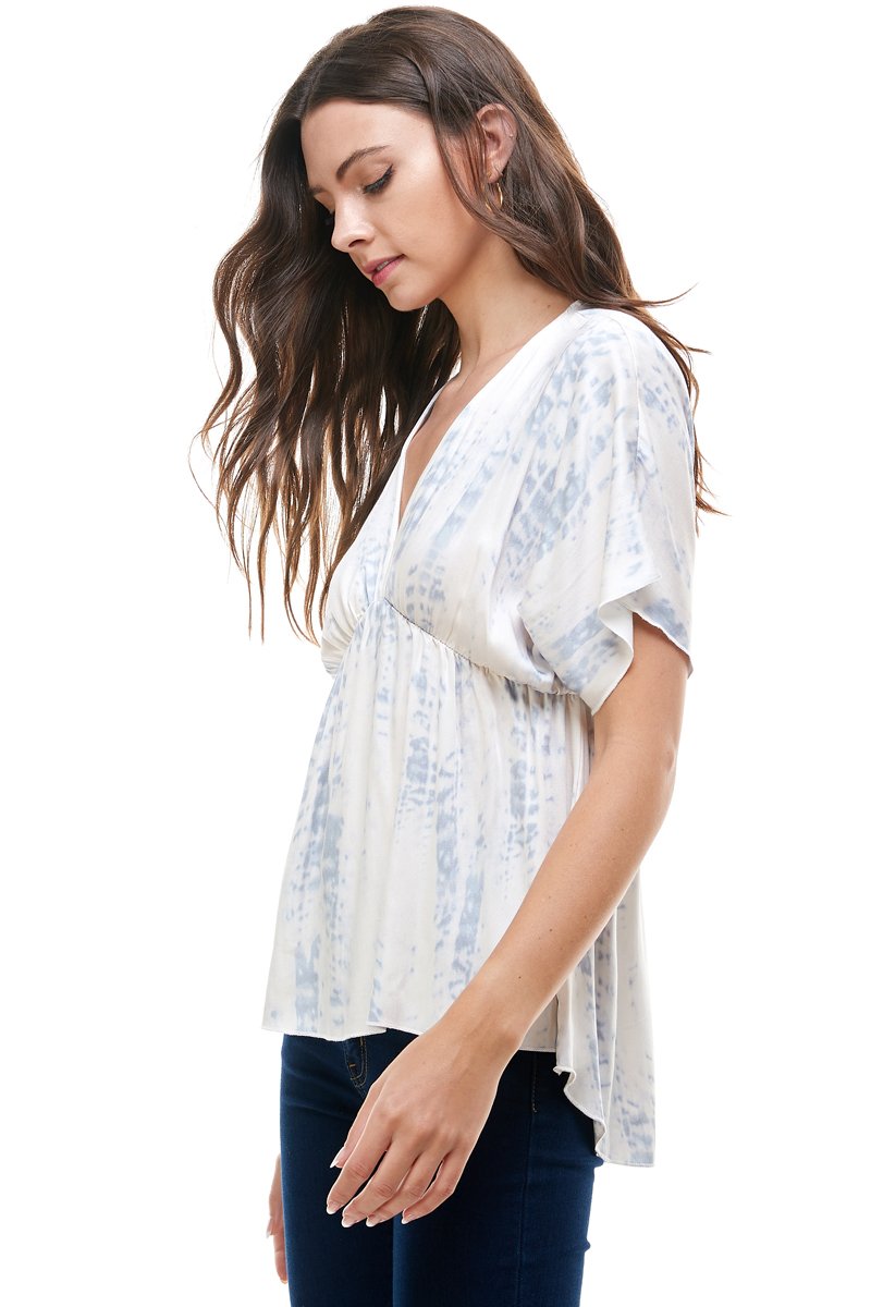 Flowy V-Neck Top with Relaxed Fit