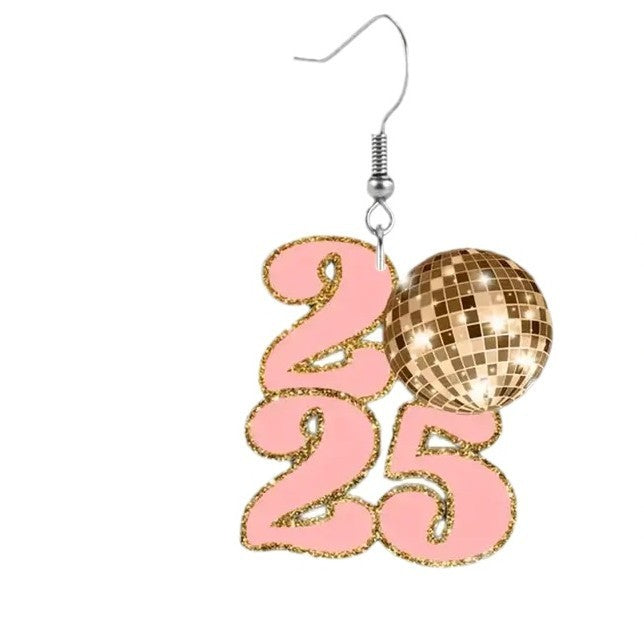 Retro Fashion 2025 Digital Earrings