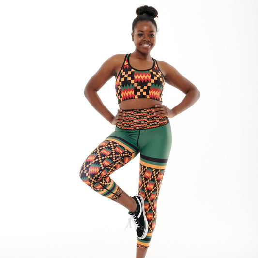 Kayentee On Green Funky Leggings