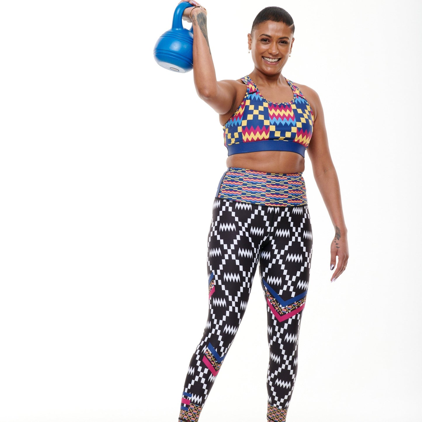 Kayentee Cerulean Splash Leggings