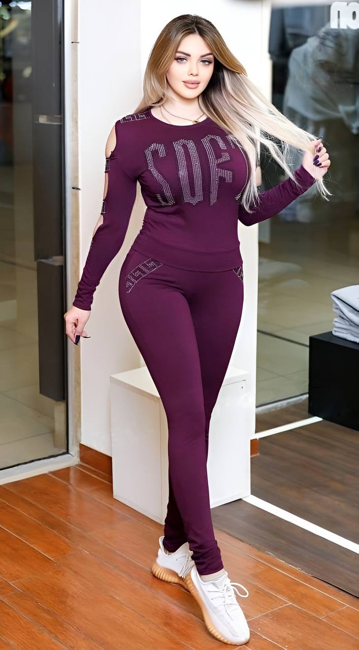 Cutout Long Sleeved Top & Leggings Set