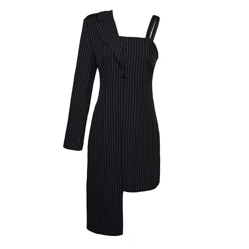 Juliette Pinstripe Blazer Dress