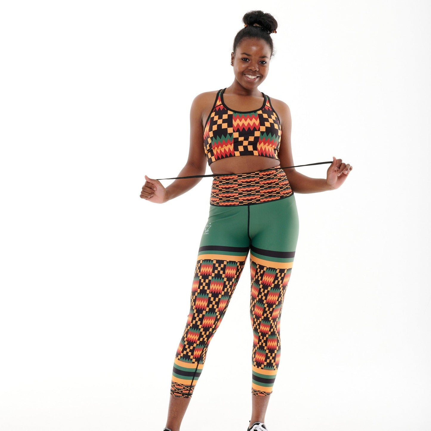 Kayentee On Green Funky Leggings