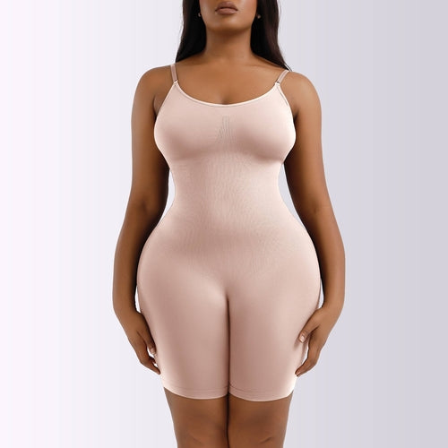 Shapewear Playsuit Seamless Bodysuit [Available in Beige or Black]