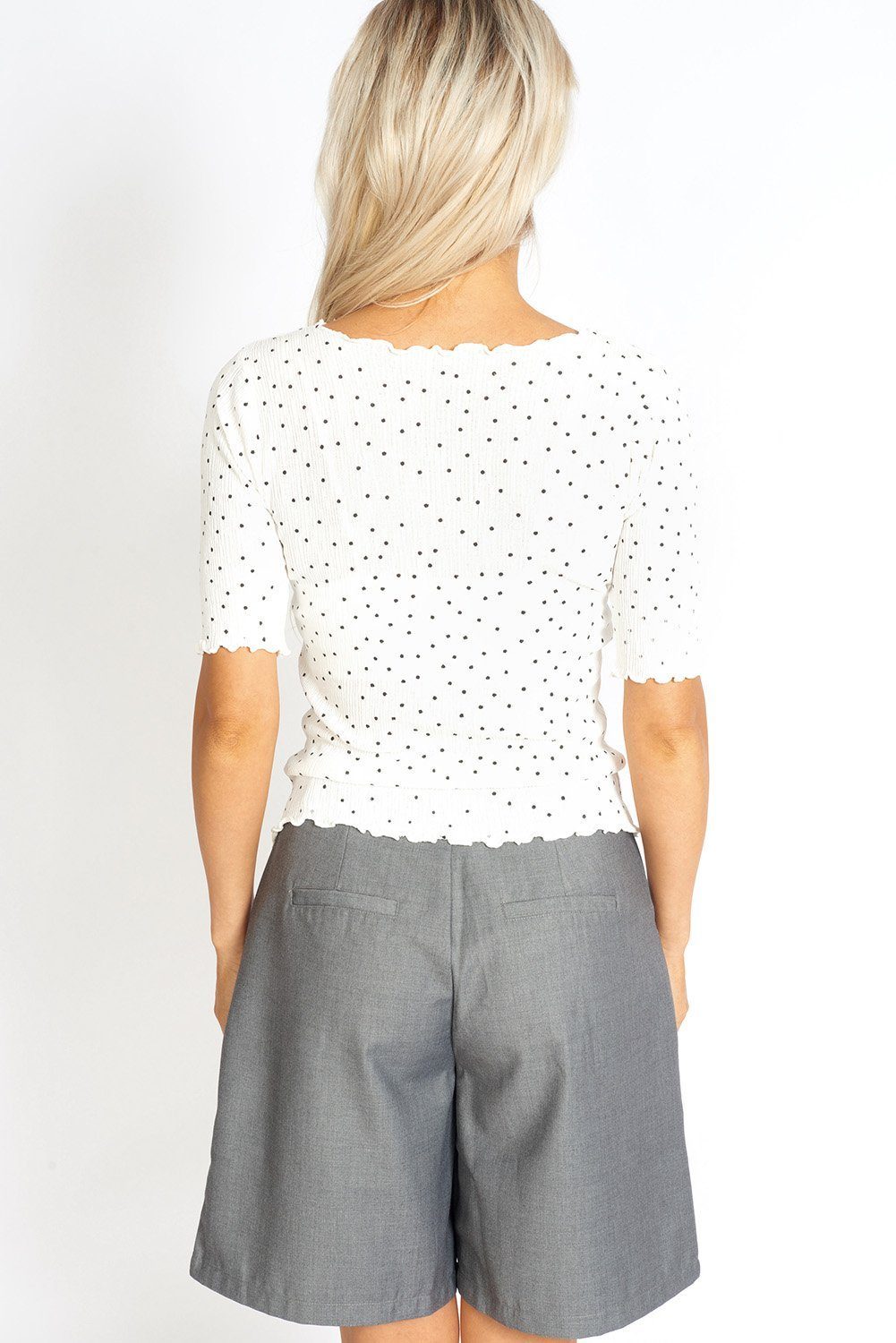 So Sweet Frill Polka Dots Top