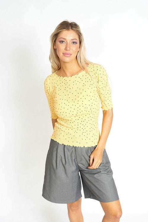 So Sweet Frill Polka Dots Top