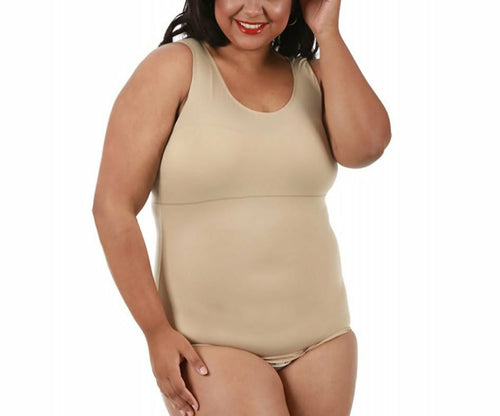 Instant Figure Curvy Plus Size Tank Brief Bodysuit WBS006C