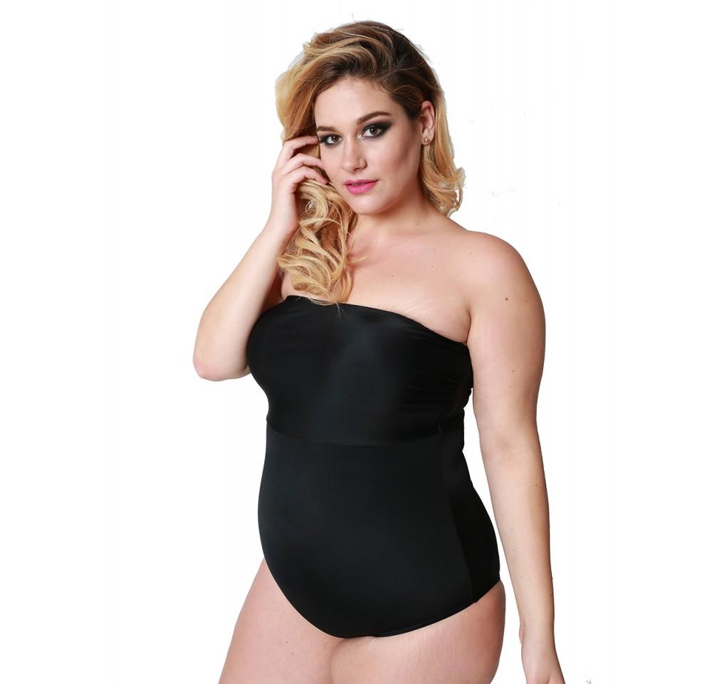 Plus Size InstantFigure Bandeau Brief Bodysuit Shapewear WBS012C