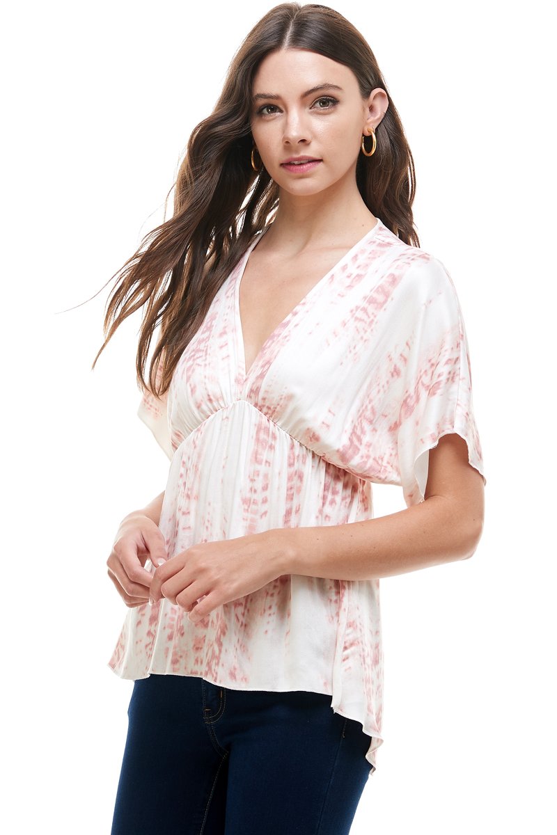 Flowy V-Neck Top with Relaxed Fit