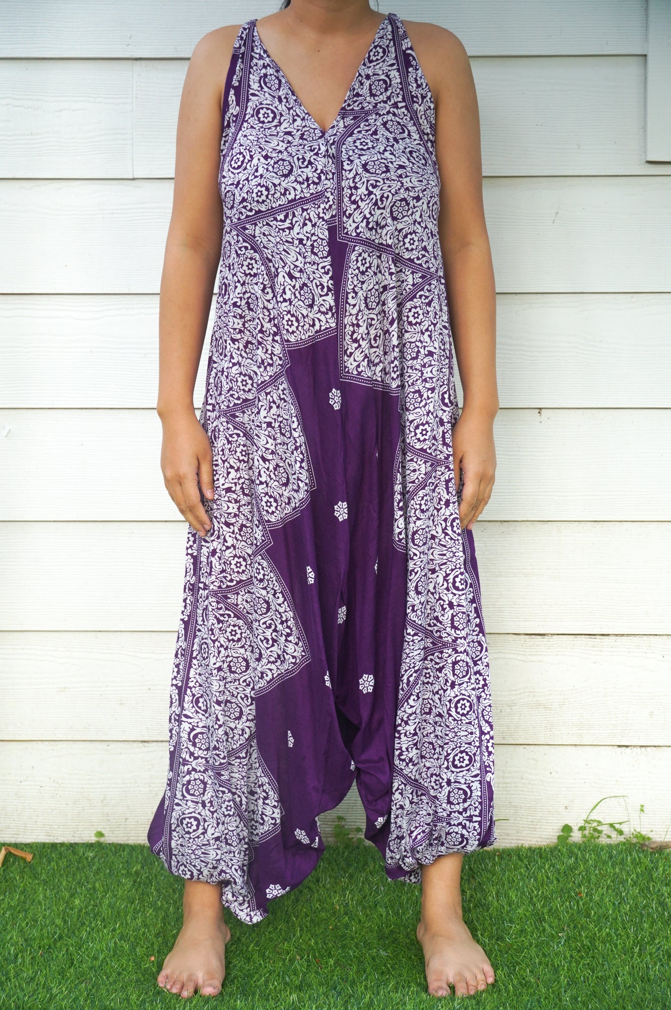 Purple Lotus Hippie Jumpsuits, Boho Rompers, Festival Clothing