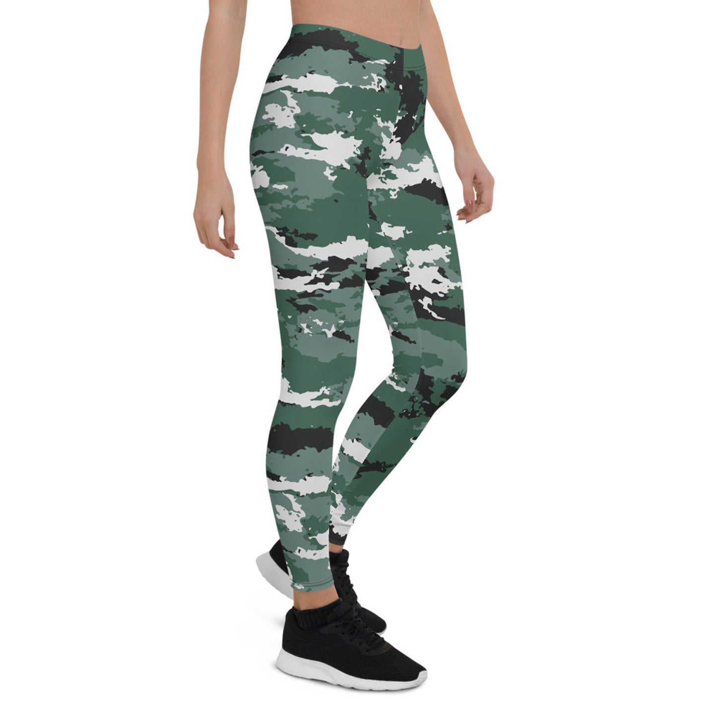 Earth Green Camo Leggings for Women