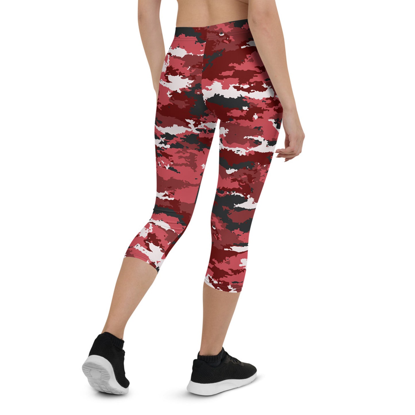 Red Camo Capri Leggings