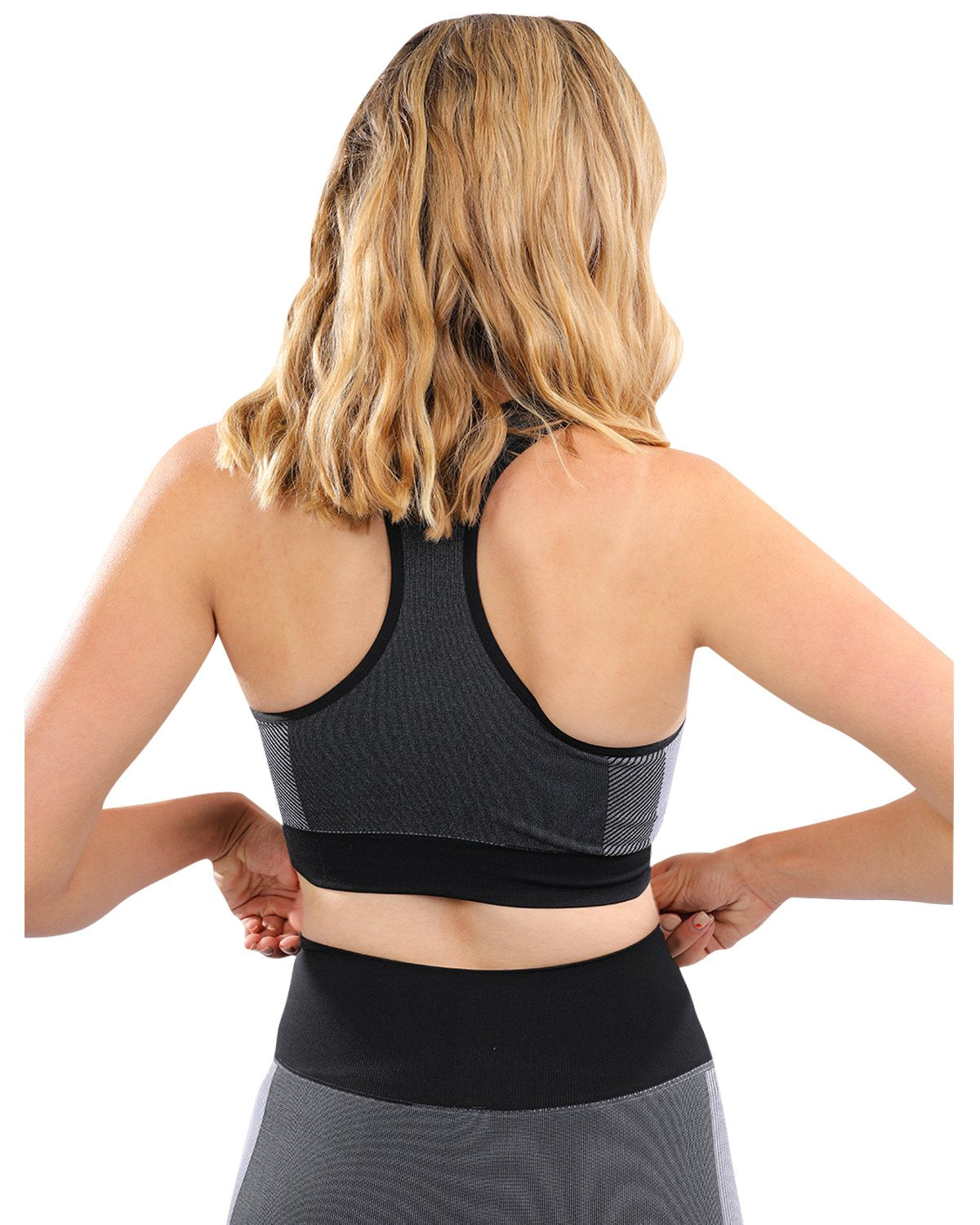 Arleta Seamless Sports Bra - Black