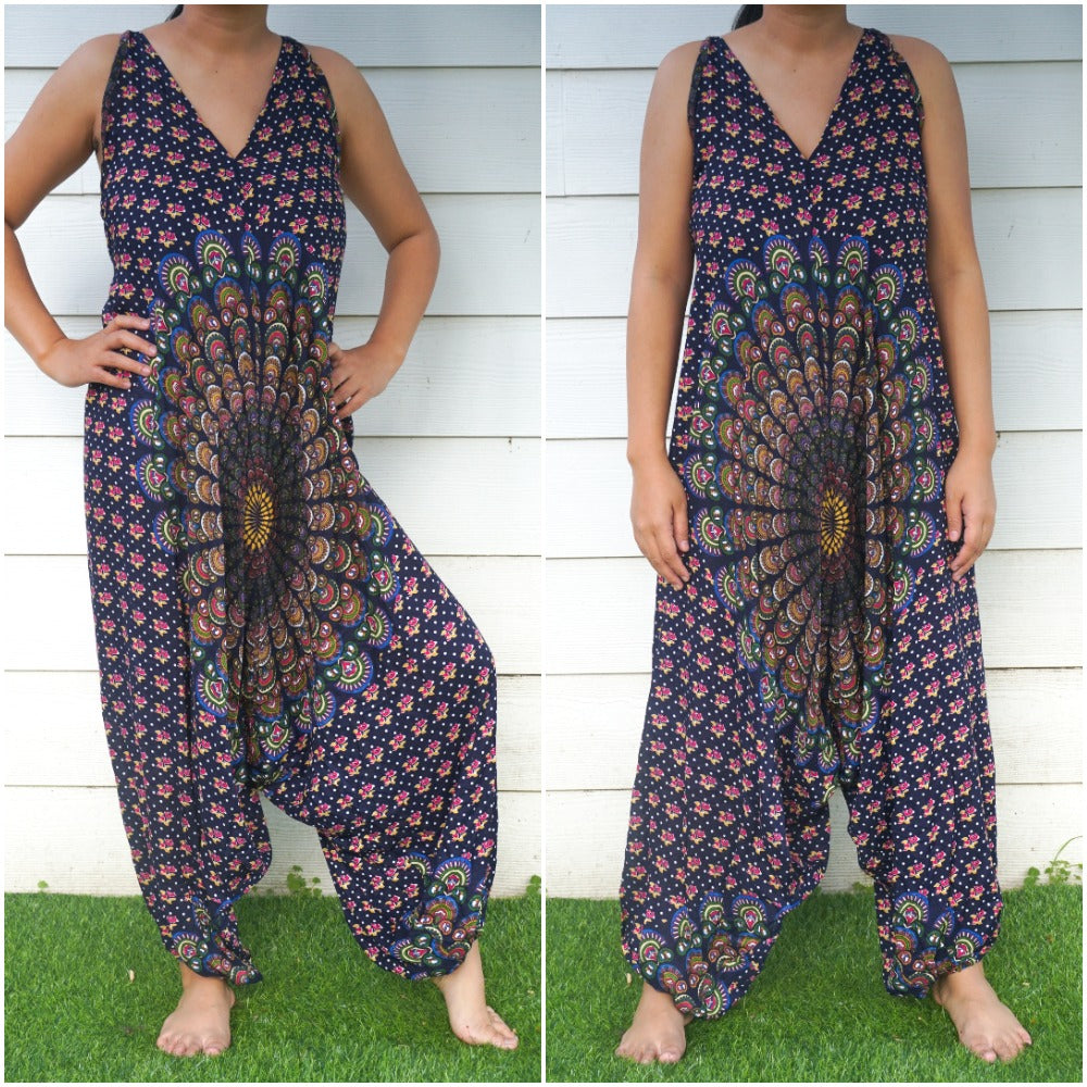 Chakra Hippie Jumpsuits, Boho Rompers, Festival Clothing