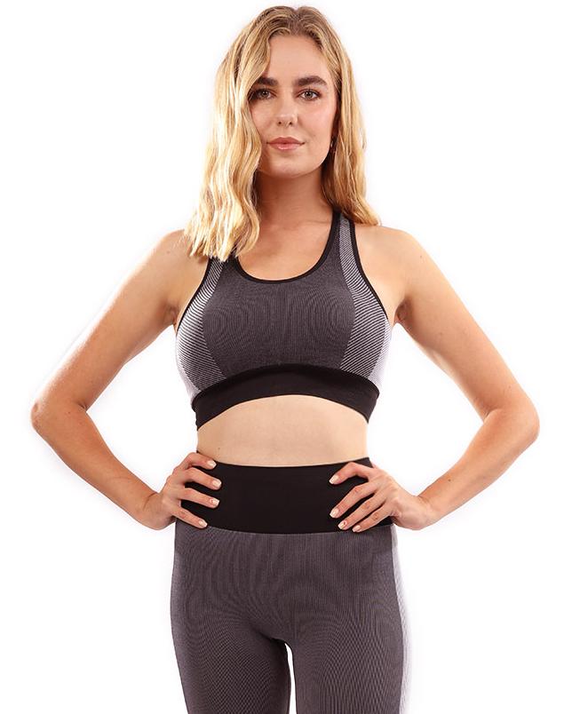 Arleta Seamless Sports Bra - Black