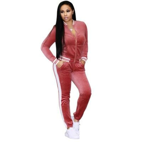 Large Size Women Sport Wear Stand Collar Tracksuits Sexy Women Casual